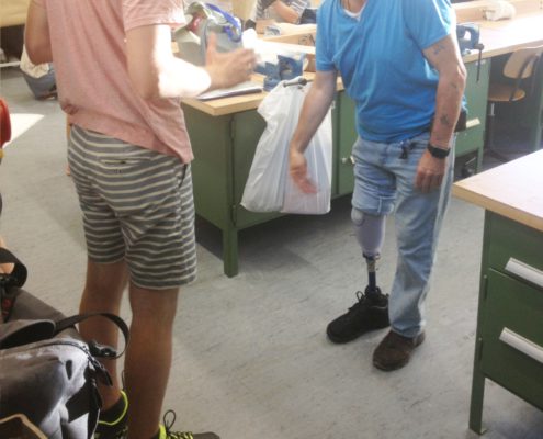 Transtibiale Prothetik - Statische Anprobe