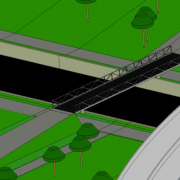 Balkenbrücke Variante B, Ansicht 3