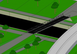 Balkenbrücke Variante B, Ansicht 3